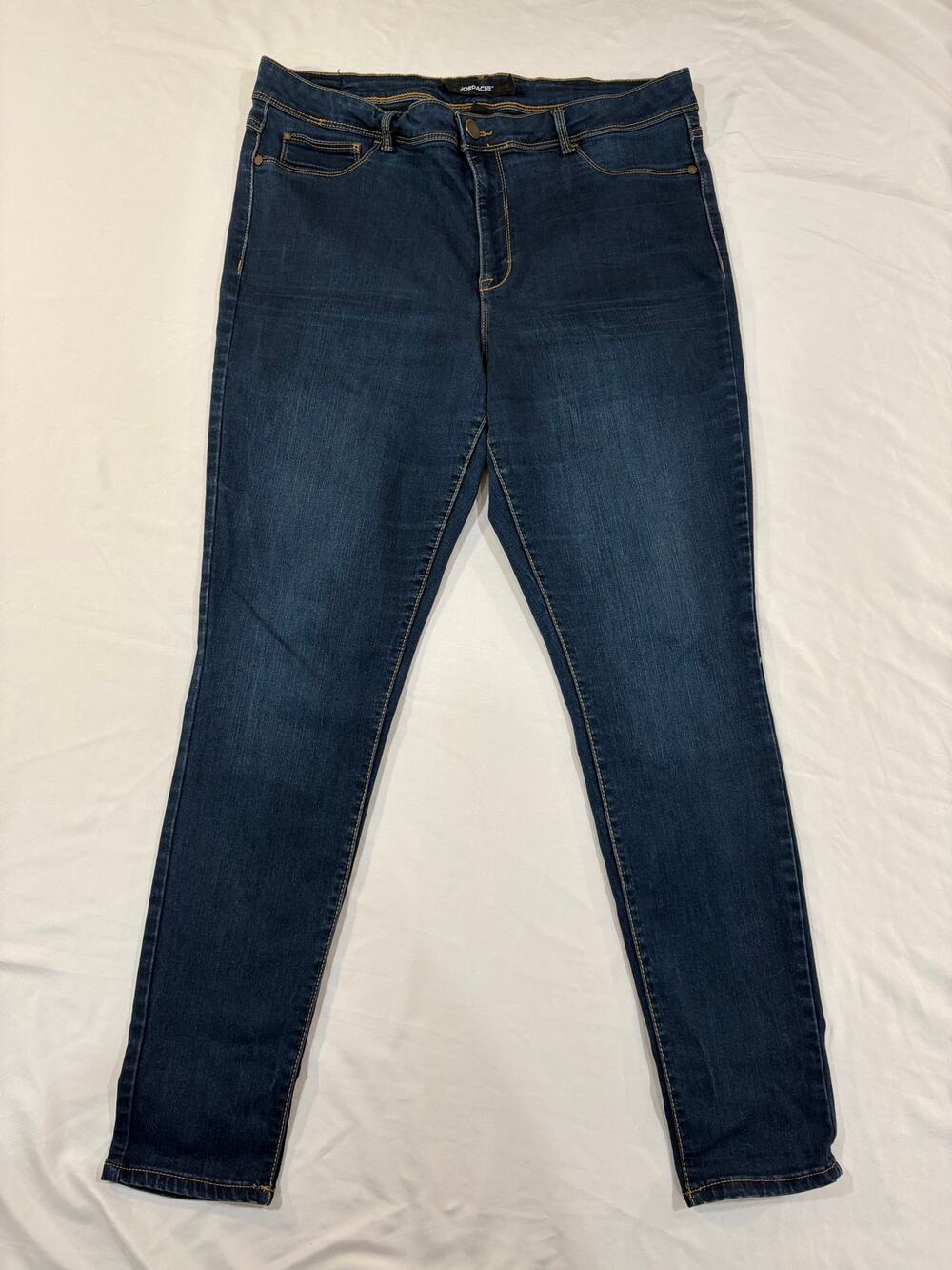 Jordache Dark Denim Stretch Skinny Jeans Size 16